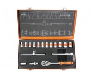 Set tubulare 18 pcs. 1/4" 4-13mm CR-V