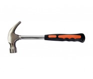 Claw hammer tubular metal handle