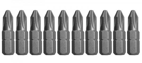 Накрайници за отвертка S2 PH-1x25 mm комплект 10 бр.