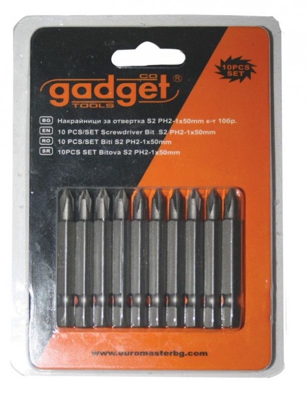 10pcs/Set biti S2 PH-2x50 mm