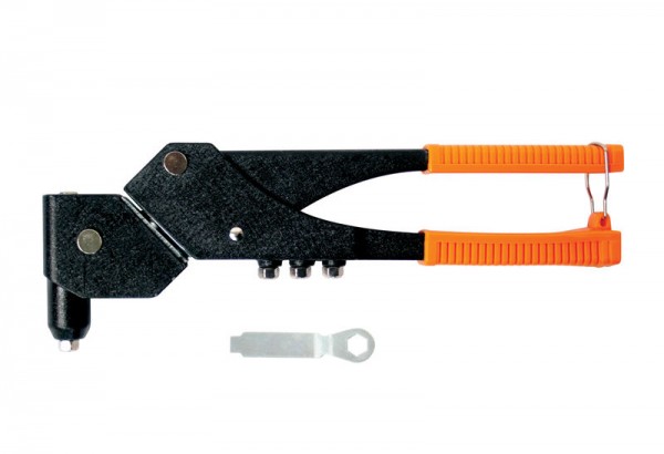 Hand riveter with swivel head 360&deg;