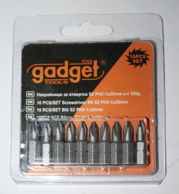 Накрайници за отвертка S2 PH-1x25 mm комплект 10 бр.