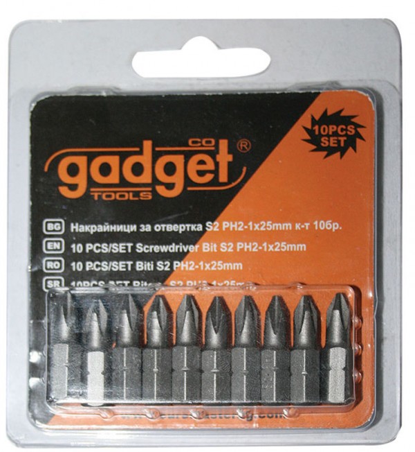 Накрайници за отвертка S2 PH-3x25 mm комплект 10 бр.