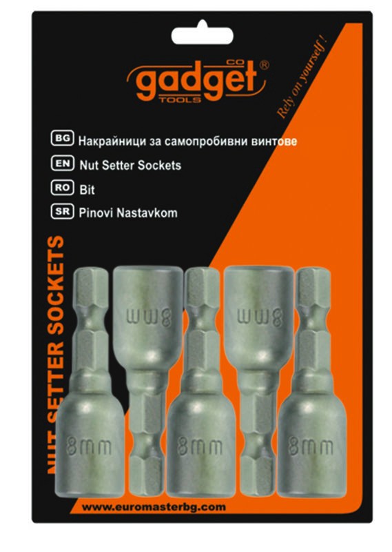 Nut Setter Socets 5 Pcs. SET